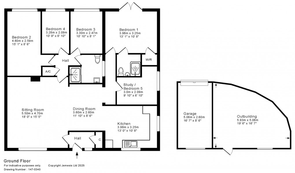 Floorplan for Jocelyn Drive, Wells