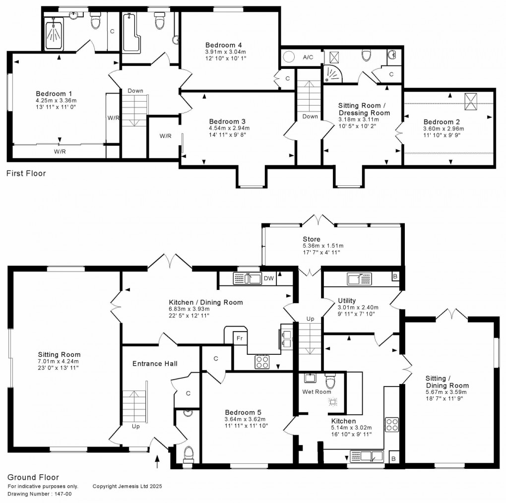Floorplan for Milton Lane, Wells