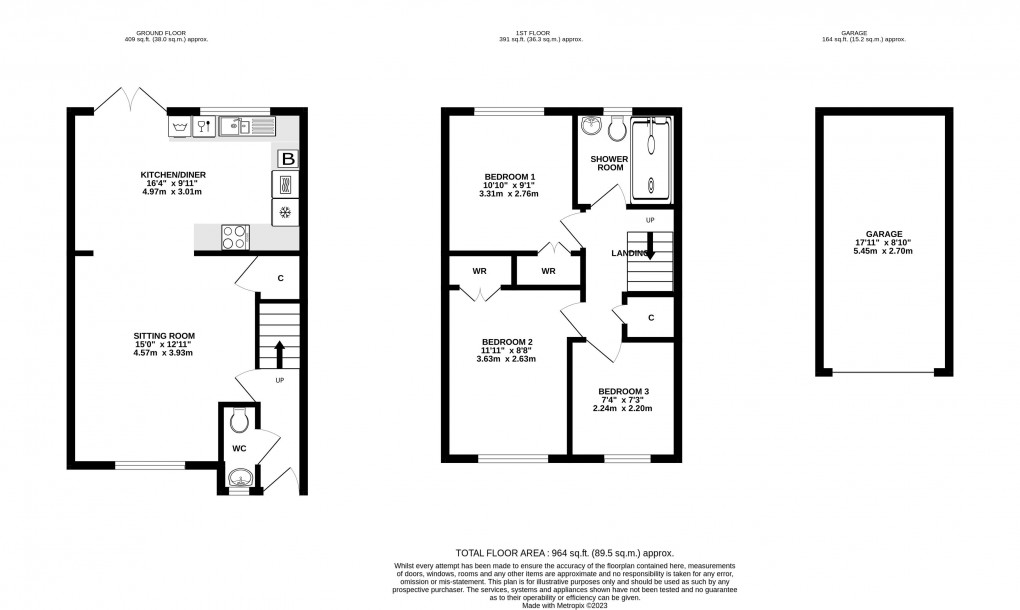 Floorplan for Knapp Hill Close, South Horrington, Wells, Somerset
