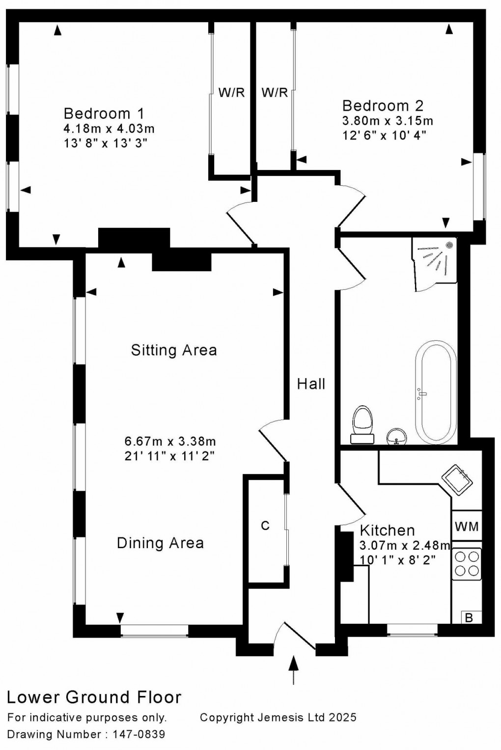 Floorplan for New Street, Wells