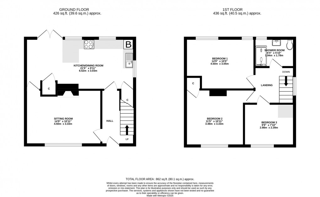 Floorplan for Sunnymead, Oakhill