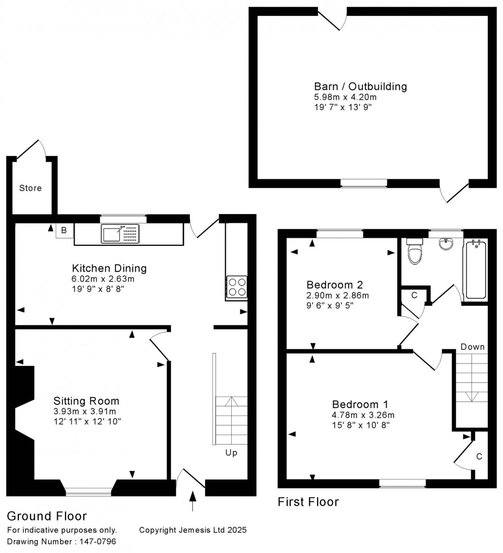 Floorplan for St. Thomas Street, Wells