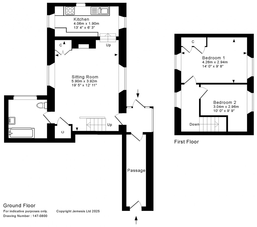 Floorplan for Long Street, Croscombe