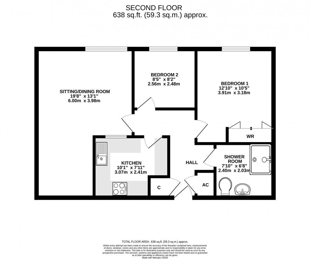 Floorplan for Carlton Court, Wells