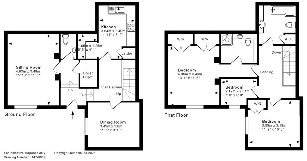Floorplan for Gilbert Scott House, South Horrington
