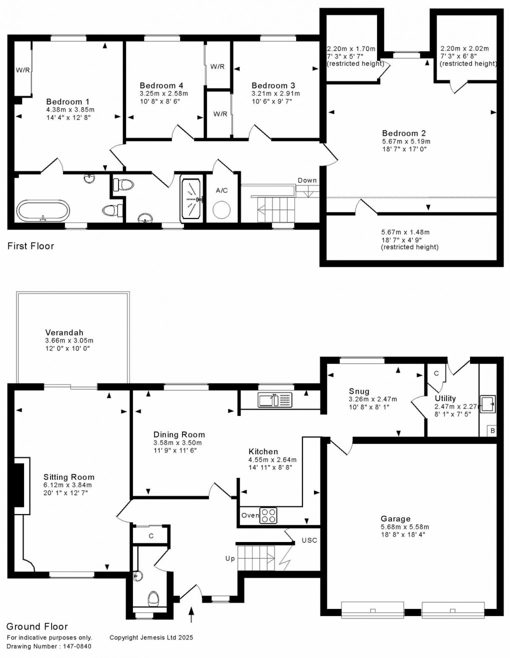 Floorplan for Hannahs Lane, Westbury-Sub-Mendip