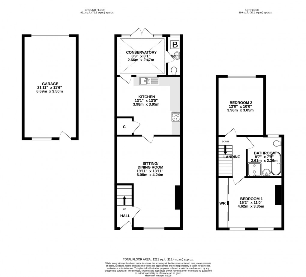 Floorplan for Wookey, Nr Wells