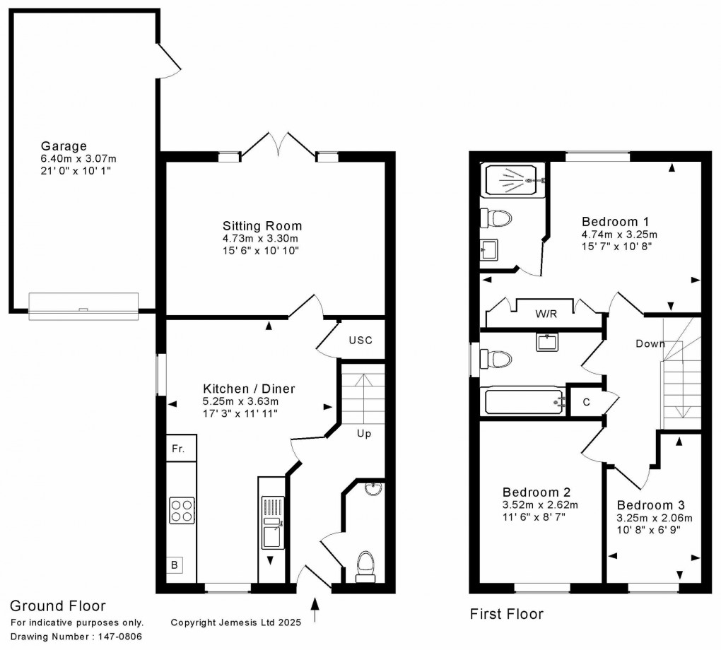 Floorplan for Wookey Hole Road, Wells