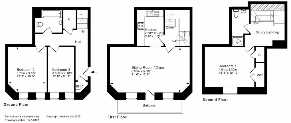 Floorplan for Nettlecombe House, South Horrington