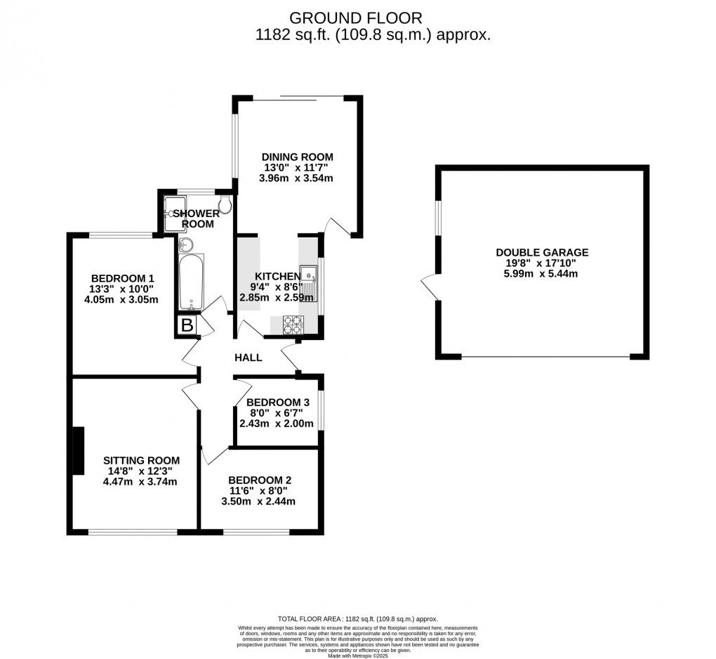 Floorplan for Kings Castle Road, Wells