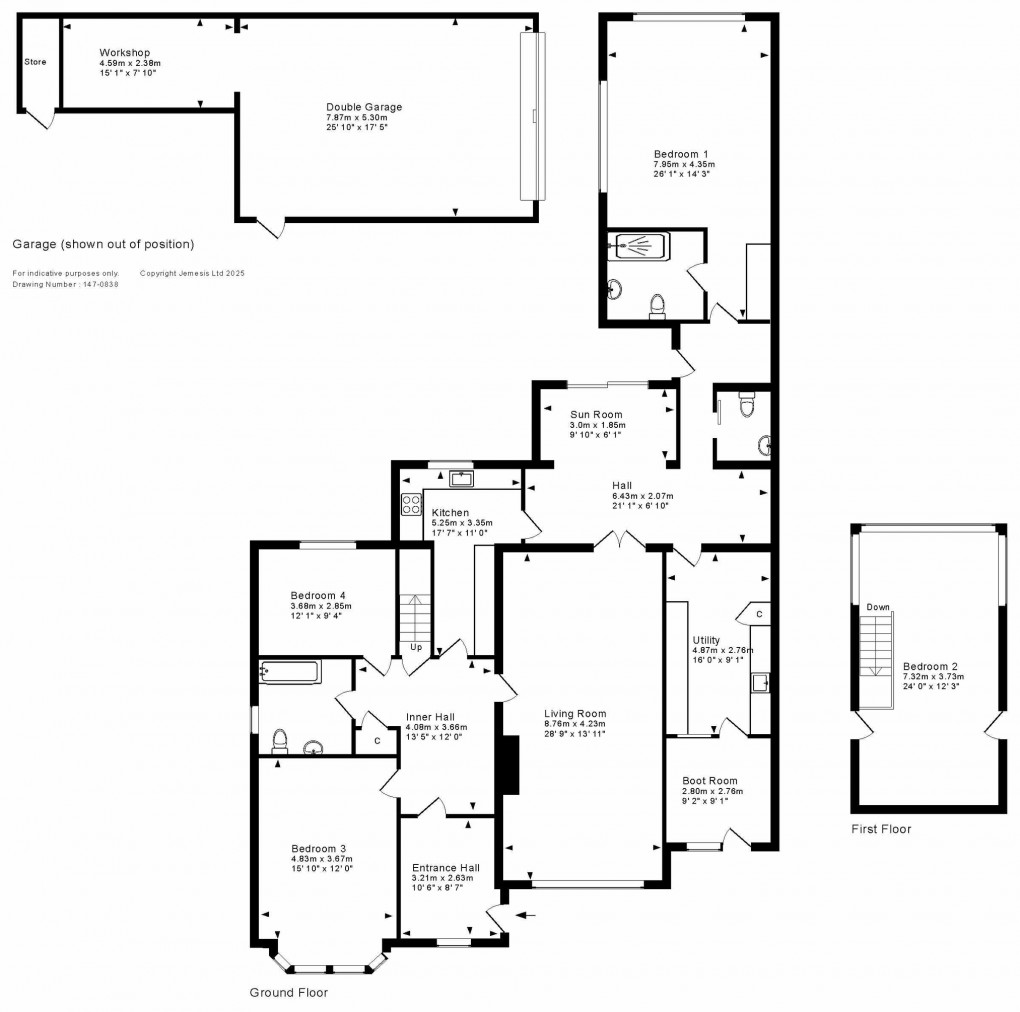 Floorplan for Compton Road, Shepton Mallet