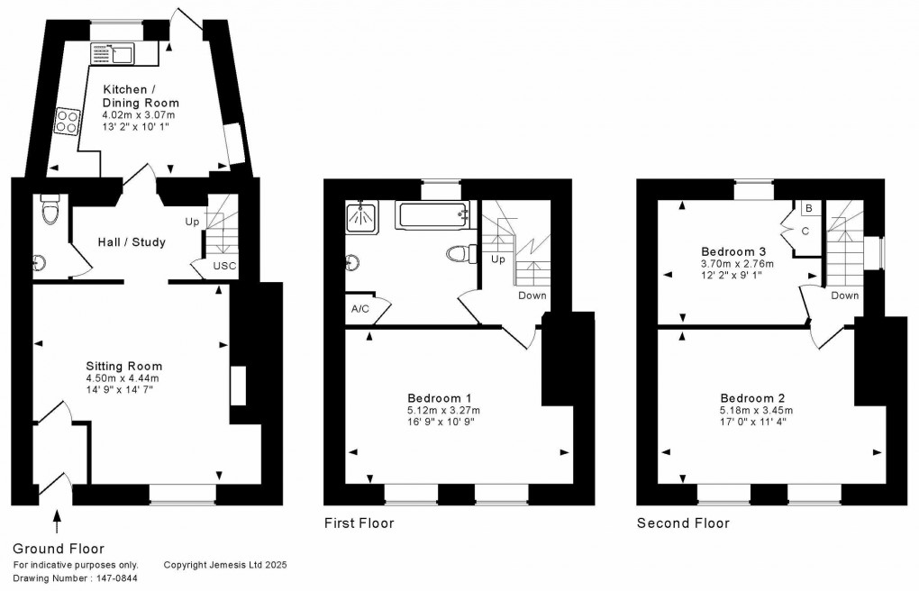 Floorplan for St. Cuthbert Street, Wells