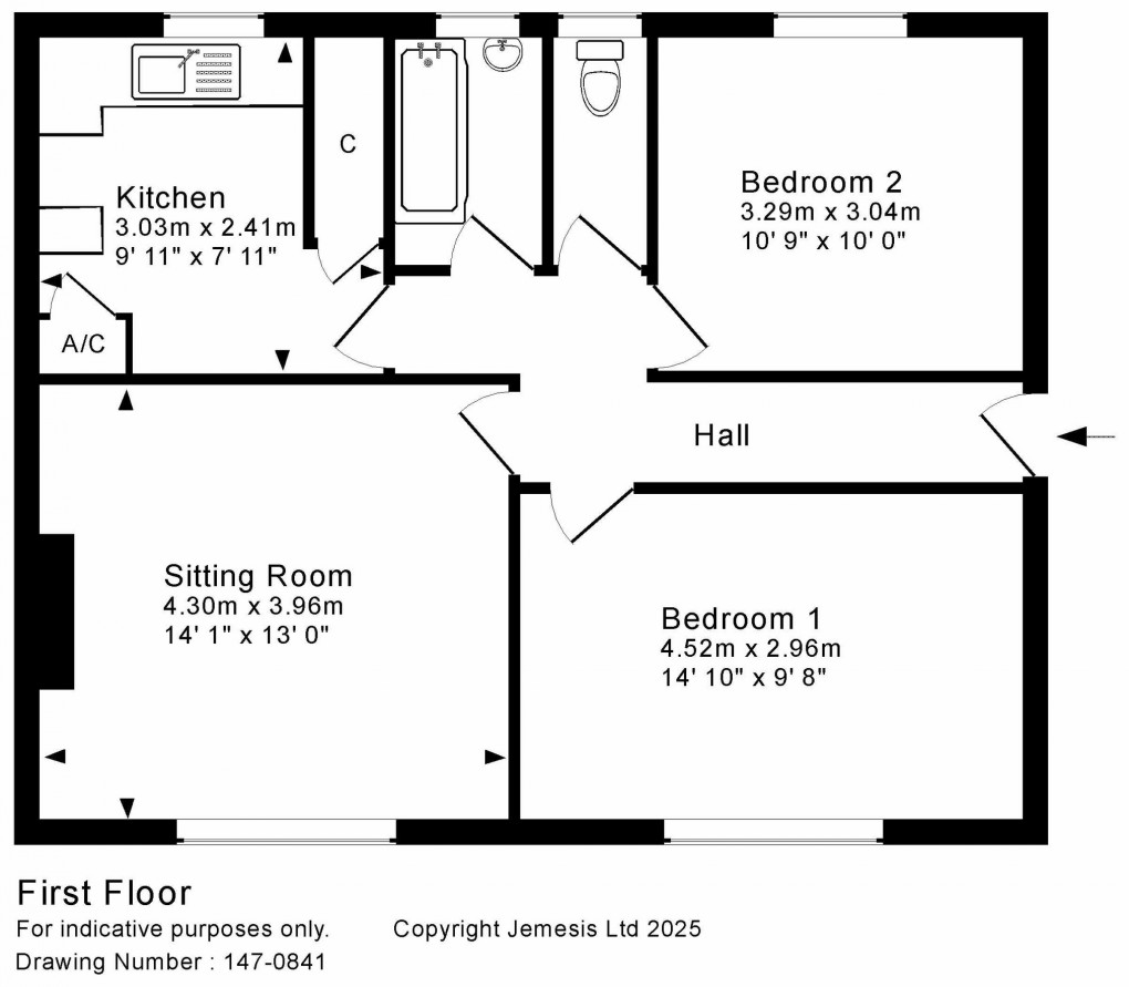 Floorplan for Frederick Court, Wells