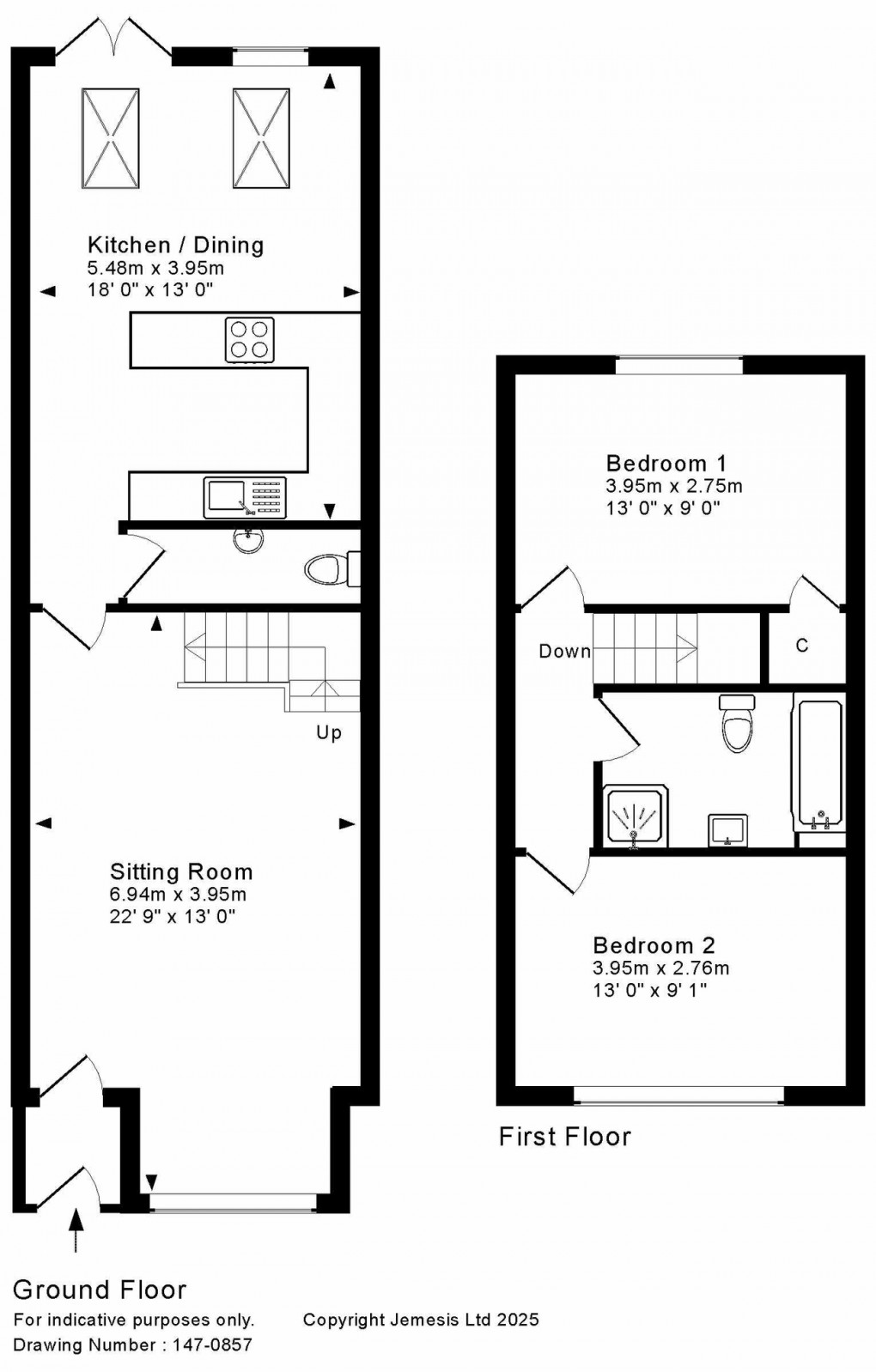 Floorplan for Lethbridge Road, Wells