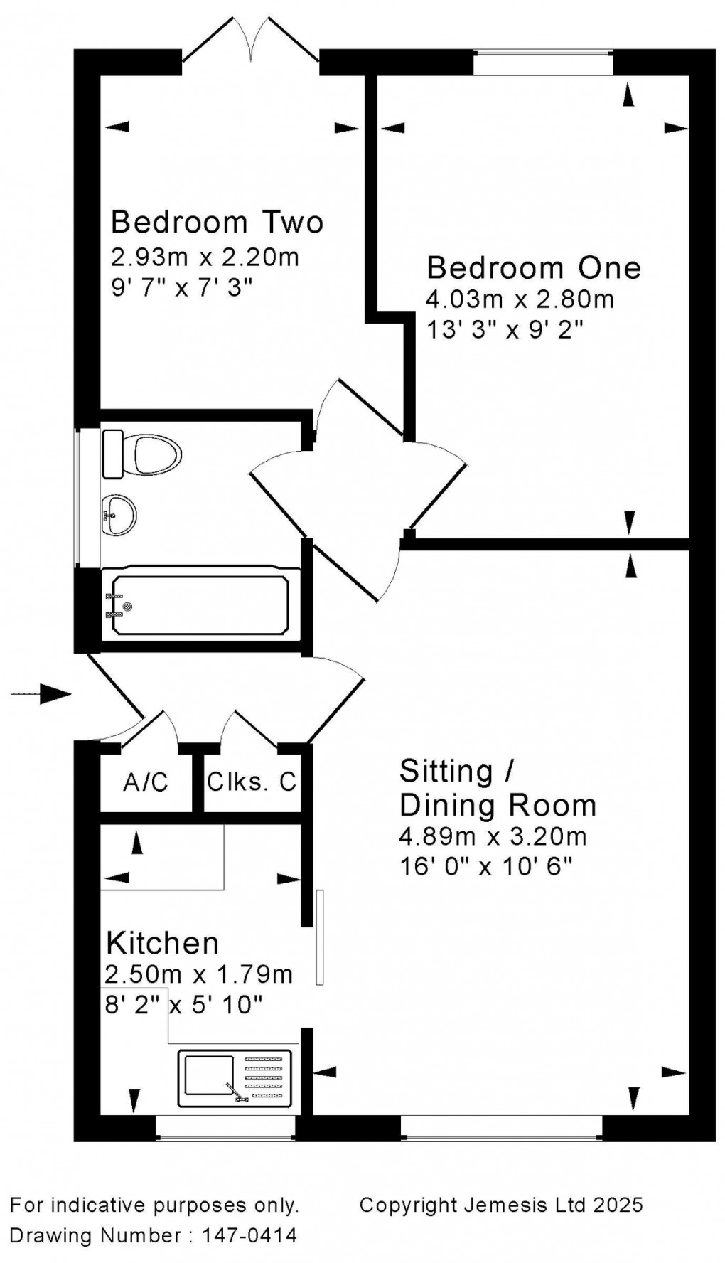 Floorplan for Lethbridge Road, Wells, Somerset