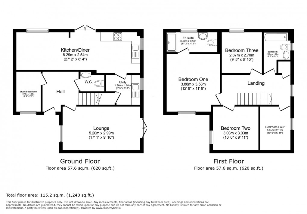 Floorplan for Trivetts Way, Cossington
