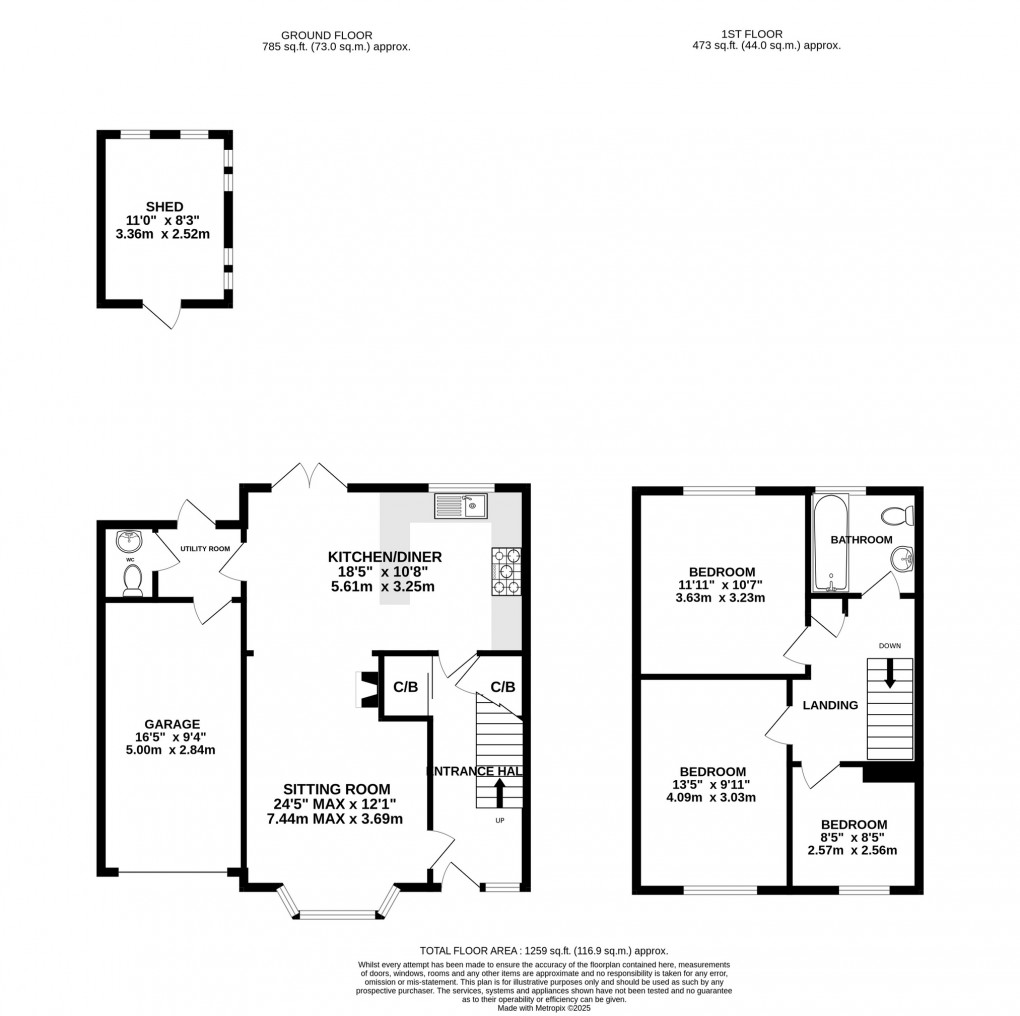 Floorplan for Queens Road, Street