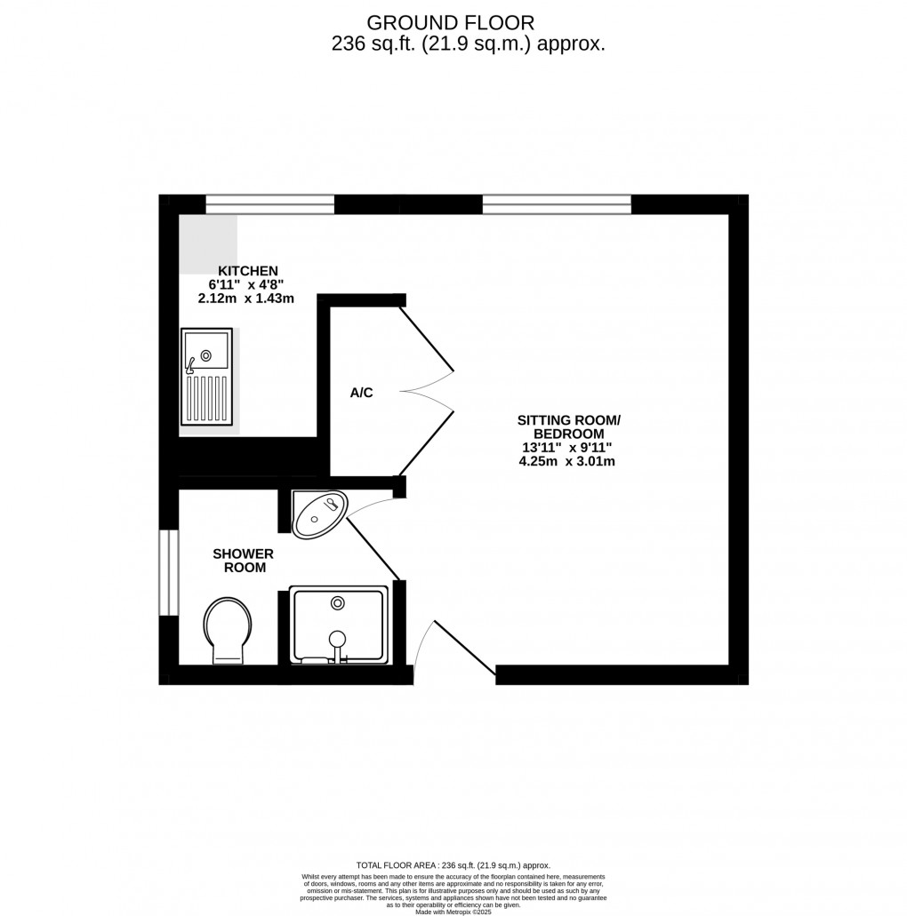 Floorplan for Quantock Court, Street