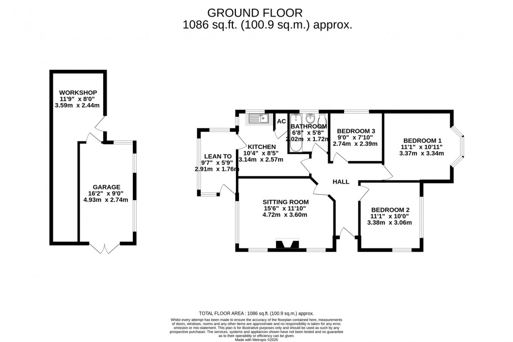 Floorplan for Underhill Road, Street
