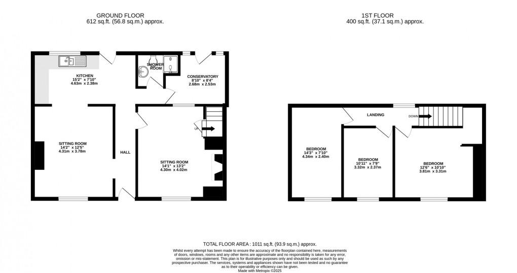 Floorplan for Broadway, Chilton Polden