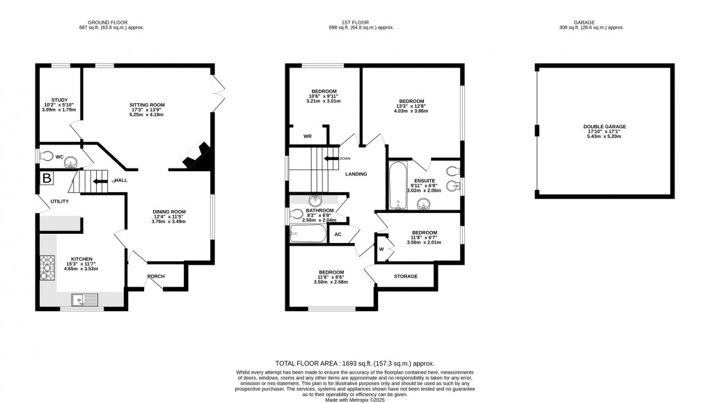 Floorplan for Vicarage Lane, Shapwick