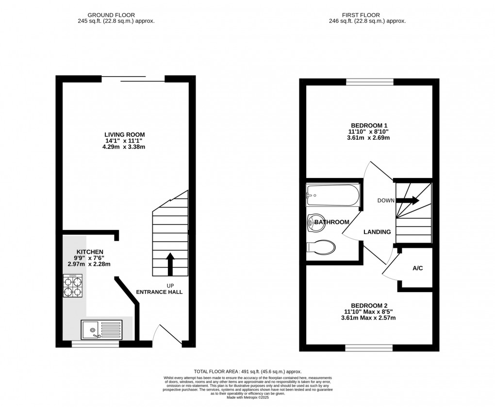 Floorplan for Mendip View, Street