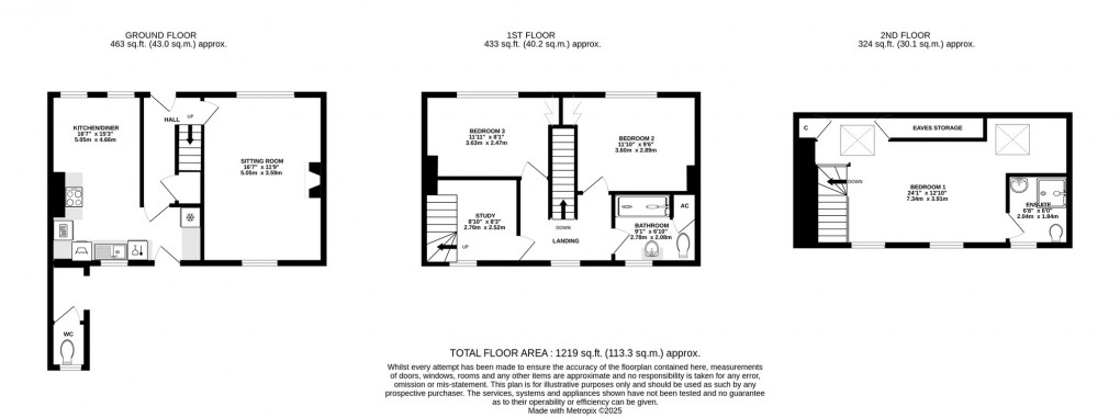 Floorplan for Taunton Road, Ashcott